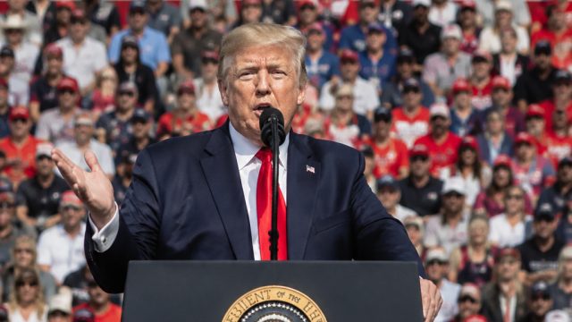 Trump Hosts Rally to Kick Off 