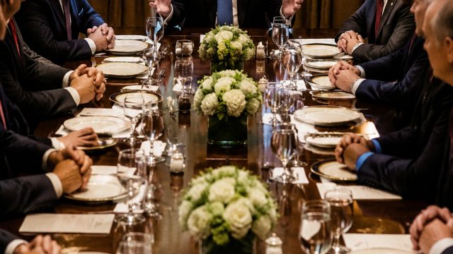 Trump's Tense Lunchtime Confro